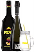 Passoã The Passion Drink 1Litro + Prosecco DOC 2021 Bernabei + OMAGGIO 2 bicchieri Jar Passoã