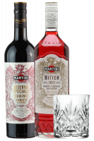 Martini Riserva Speciale Rubino 75cl + Martini Riserva Speciale Bitter 70cl + OMAGGIO 2 bicchieri Martini