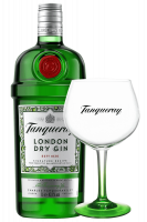 Gin London Dry Tanqueray 1Litro + OMAGGIO 2 Bicchieri Copa Tanqueray