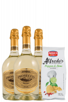 3 Prosecco DOC Treviso Butterfly 2022 Astoria + Amica Chips Pepper & Lime Alfredo's 3 x 150gr