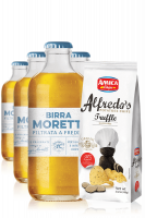 Birra Moretti Filtrata A Freddo da 24 x 30cl + Amica Chips Tartufo Alfredo's 3 x 100gr