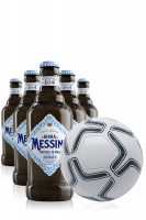 2 Casse Birra Messina Cristalli Di Sale Da 24 x 33cl +  OMAGGIO pallone da calcio