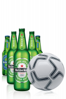 1 Cassa Heineken Da 15 x 66cl + 1 Cassa Heineken 0.0 Da 24 x 33cl + OMAGGIO pallone da calcio