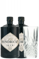 2 Bottiglie Gin Hendrick's 70cl + OMAGGIO 6 bicchieri Gin Hendrick's