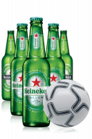 1 Cassa Heineken Silver Da 24 x 33cl + 1 Cassa Heineken Da 15 x 66cl + OMAGGIO pallone da calcio